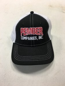 Black Pember Hat with mesh back